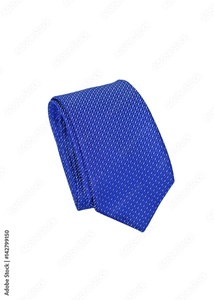 Blue Necktie isolate on white background Blue Necktie isolate on white background
