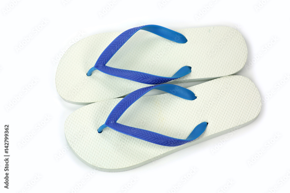 Pair of flip flops Isolated on White background