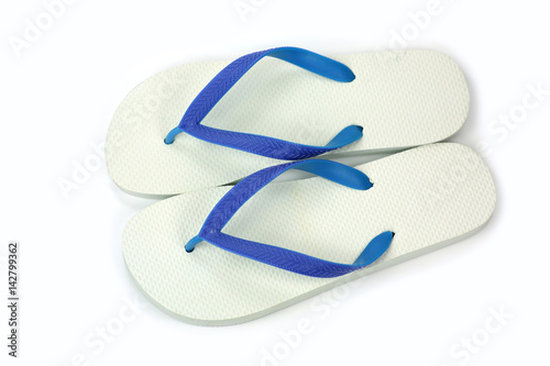 Pair of flip flops Isolated on White background