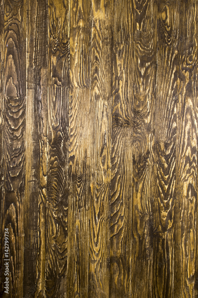 wood panel with a contrasting pattern