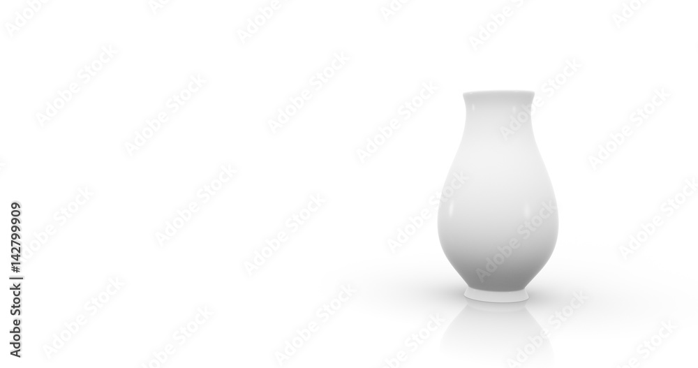 Empty vase on white background. Empty vase on white background.