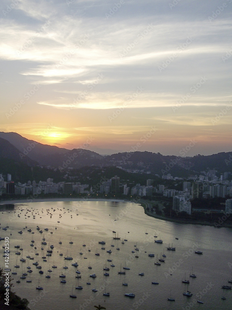 Naklejka premium Aerial shot of Rio de Janeiro
