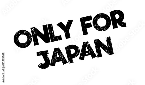 Only For Japan rubber stamp. Grunge design with dust scratches. Effects can be easily removed for a clean, crisp look. Color is easily changed.