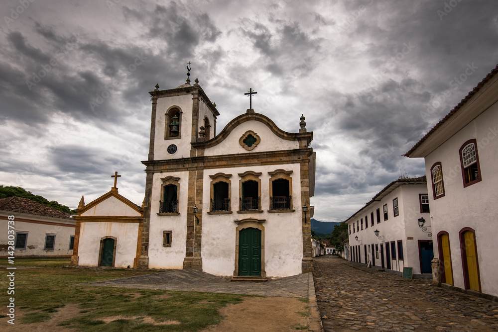 Santa Rita de Cassia Church in Historical Center of Paraty, Brazil