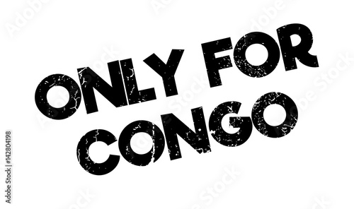 Only For Congo rubber stamp. Grunge design with dust scratches. Effects can be easily removed for a clean, crisp look. Color is easily changed.