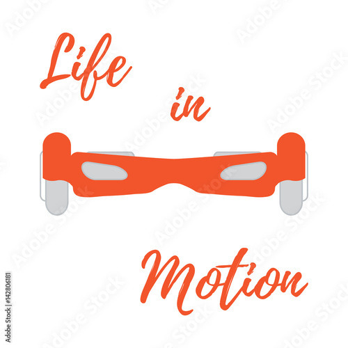 Stylized icon of modern gyroscooter.