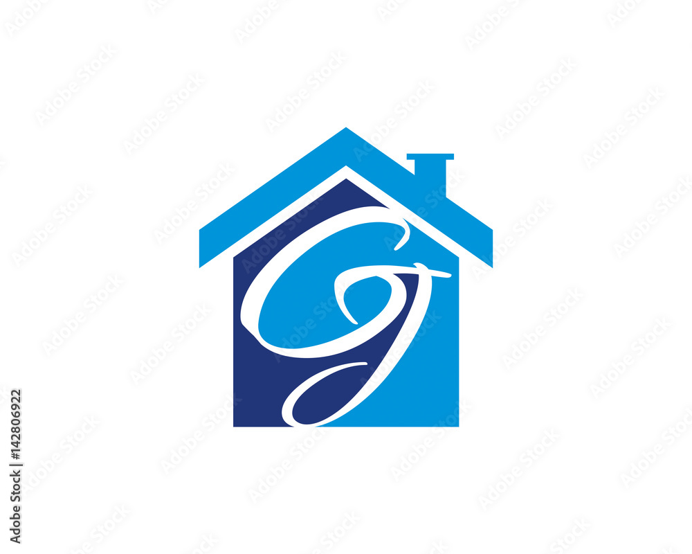 GJ Letter And House Logo V.1 GJ Letter And House Logo V.1