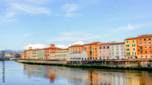 view of the city of Pisa in Tuscany