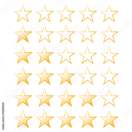 thirty stars of rating