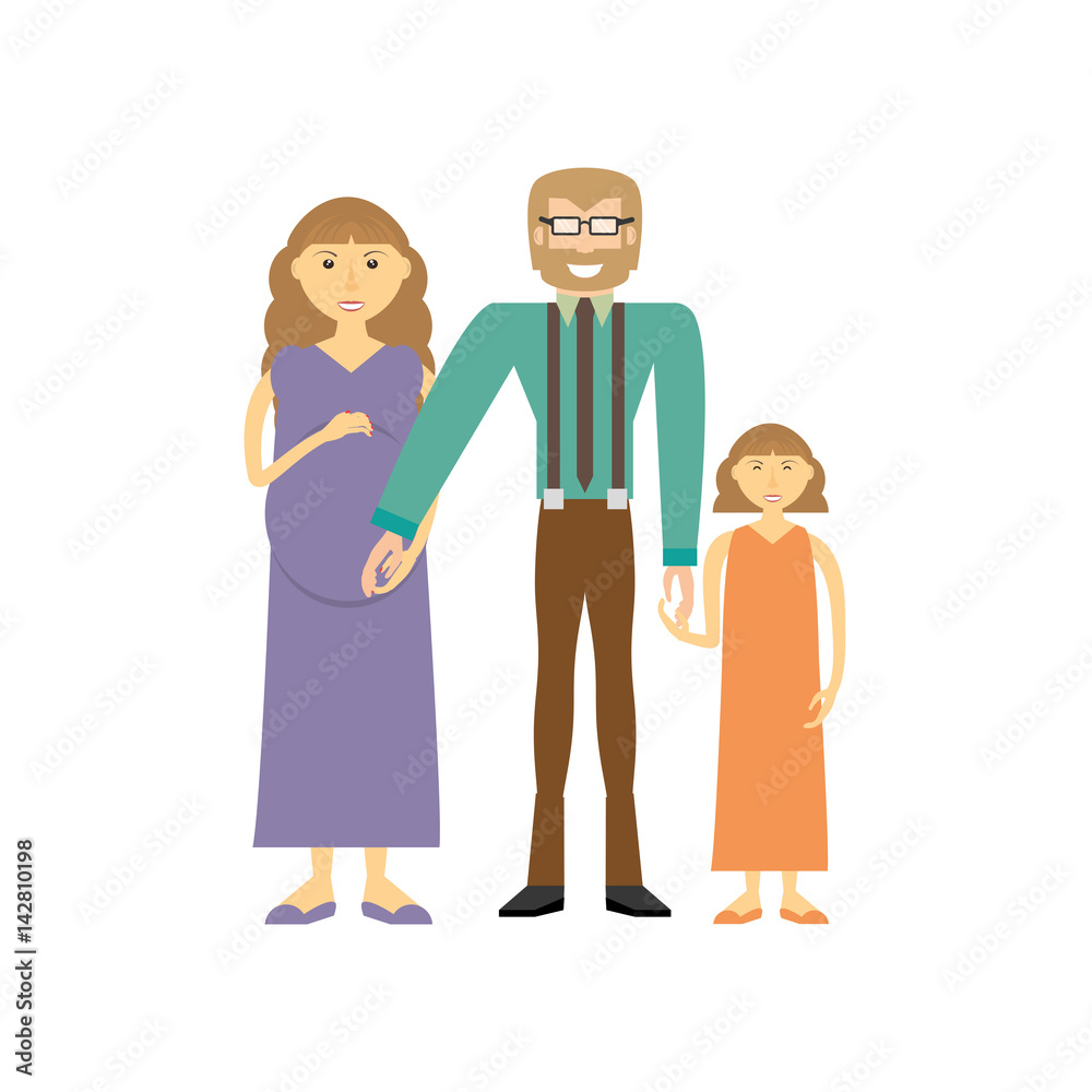 happy family love members vector illustration eps 10 happy family love members vector illustration eps 10