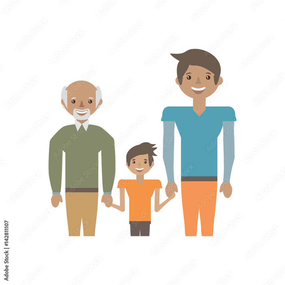 portrait people family happiness vector illustration eps 10 portrait people family happiness vector illustration eps 10