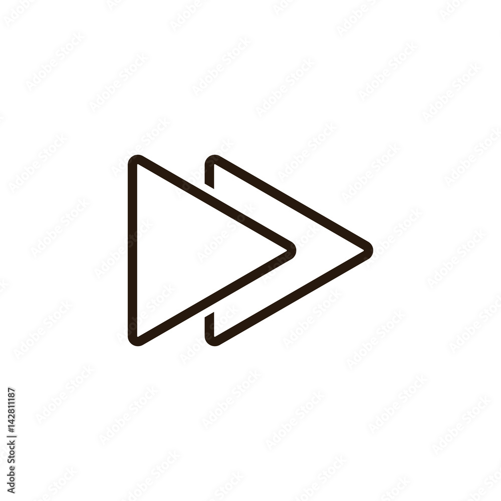 line arrow icon on white background line arrow icon on white background