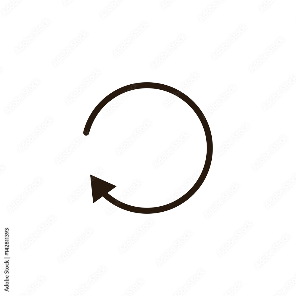 line arrow icon on white background line arrow icon on white background
