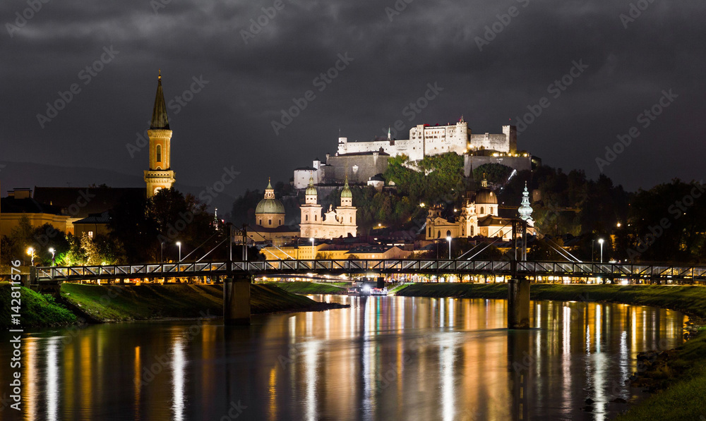 Salzburg by night