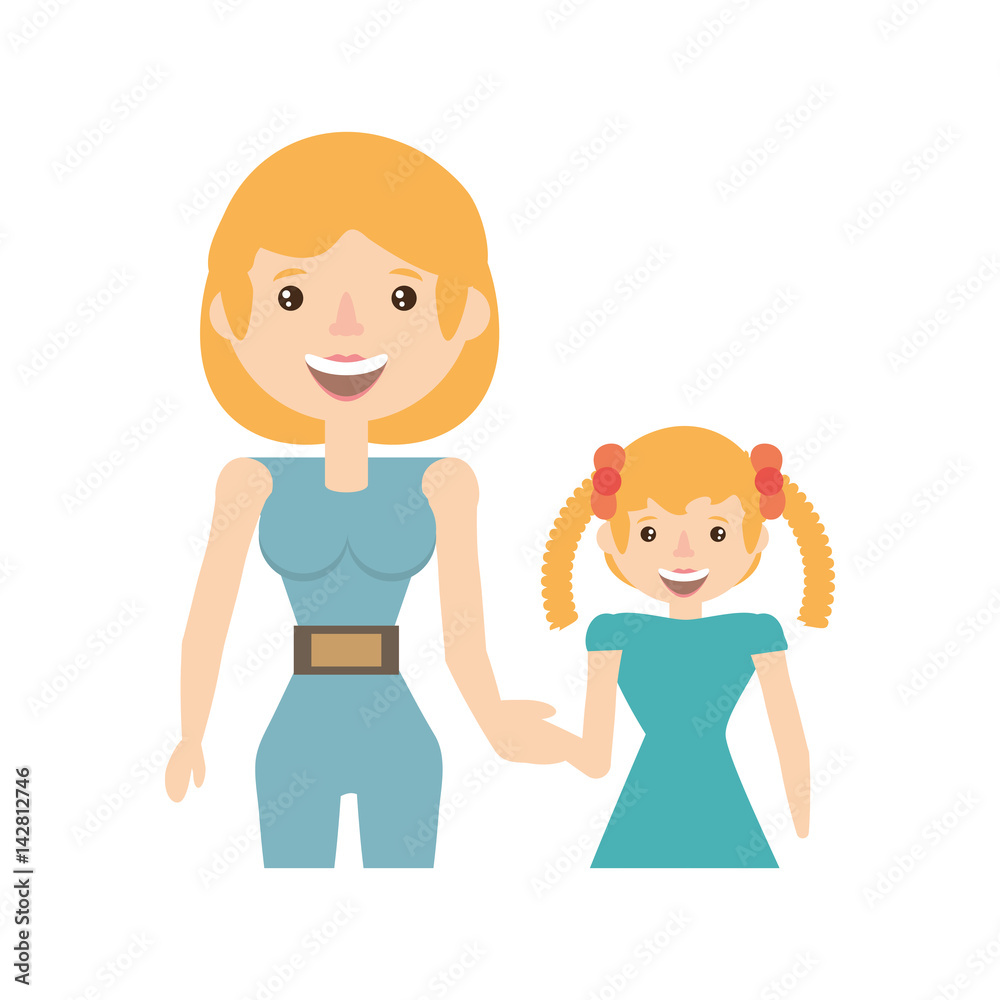 mother and her child image vector illustration eps 10 mother and her child image vector illustration eps 10