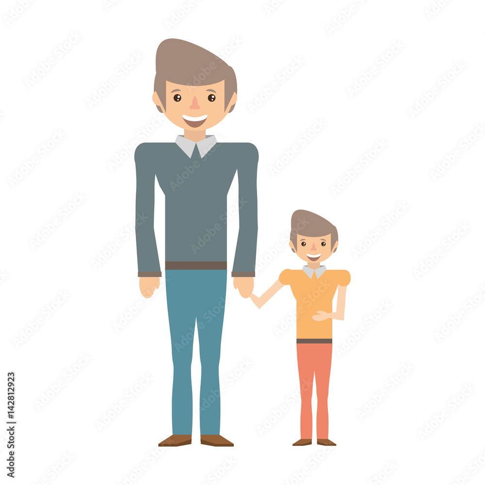 dad and kid infant image vector illustration eps 10 dad and kid infant image vector illustration eps 10