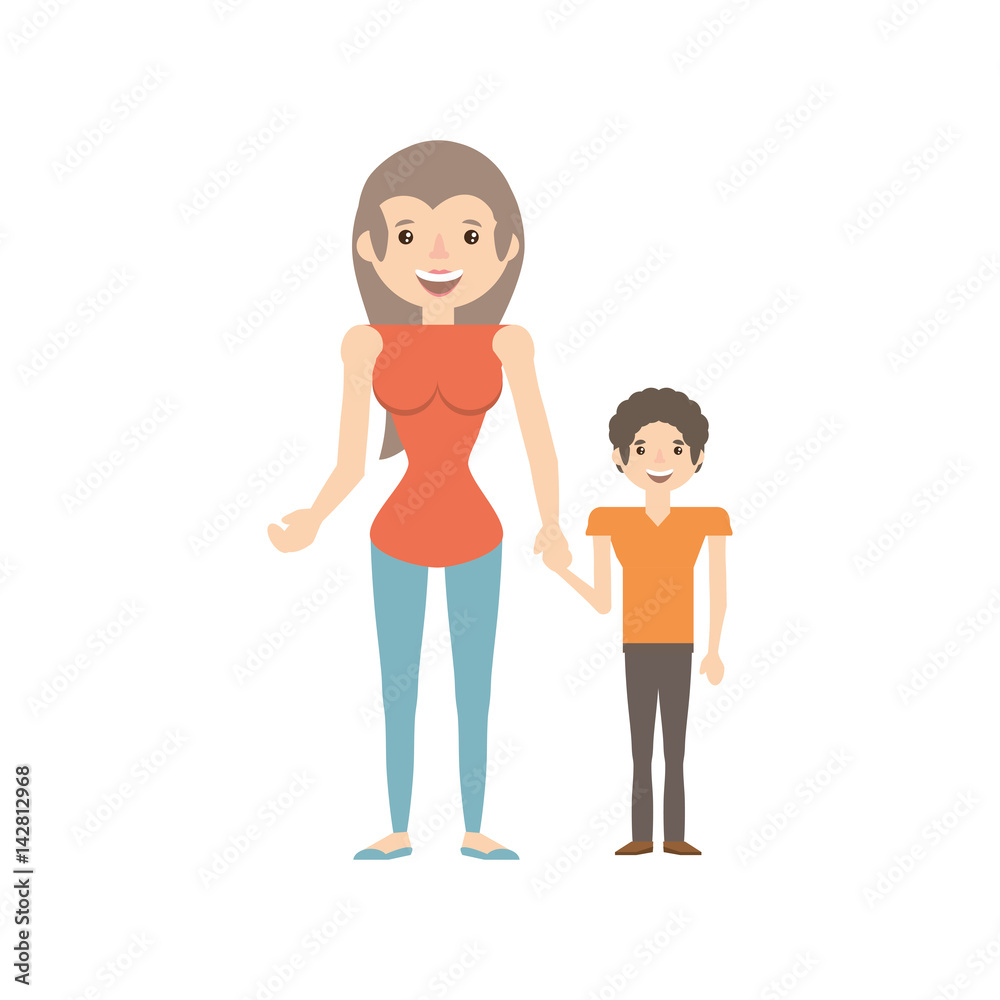 mother and her child image vector illustration eps 10 mother and her child image vector illustration eps 10