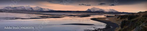 'Vistas': sunset panorama of the Bay of Seals, Iceland