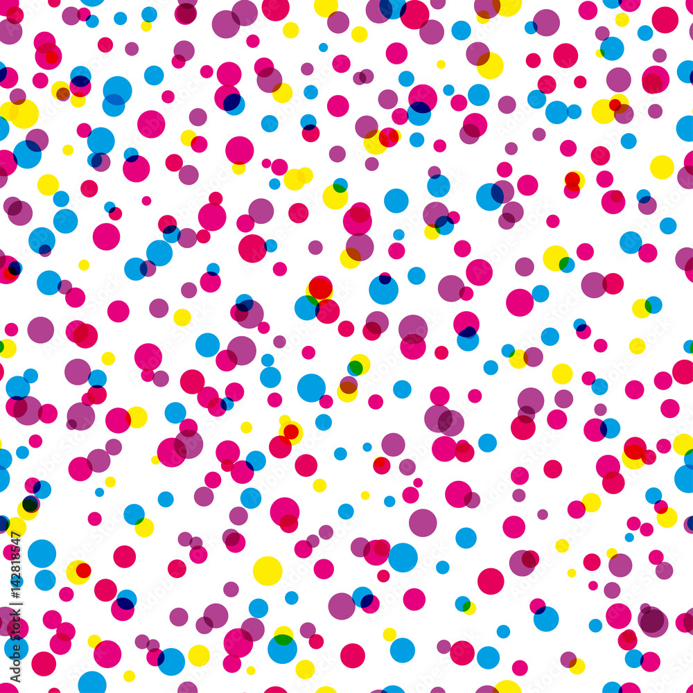 Colorful confetti seamless pattern