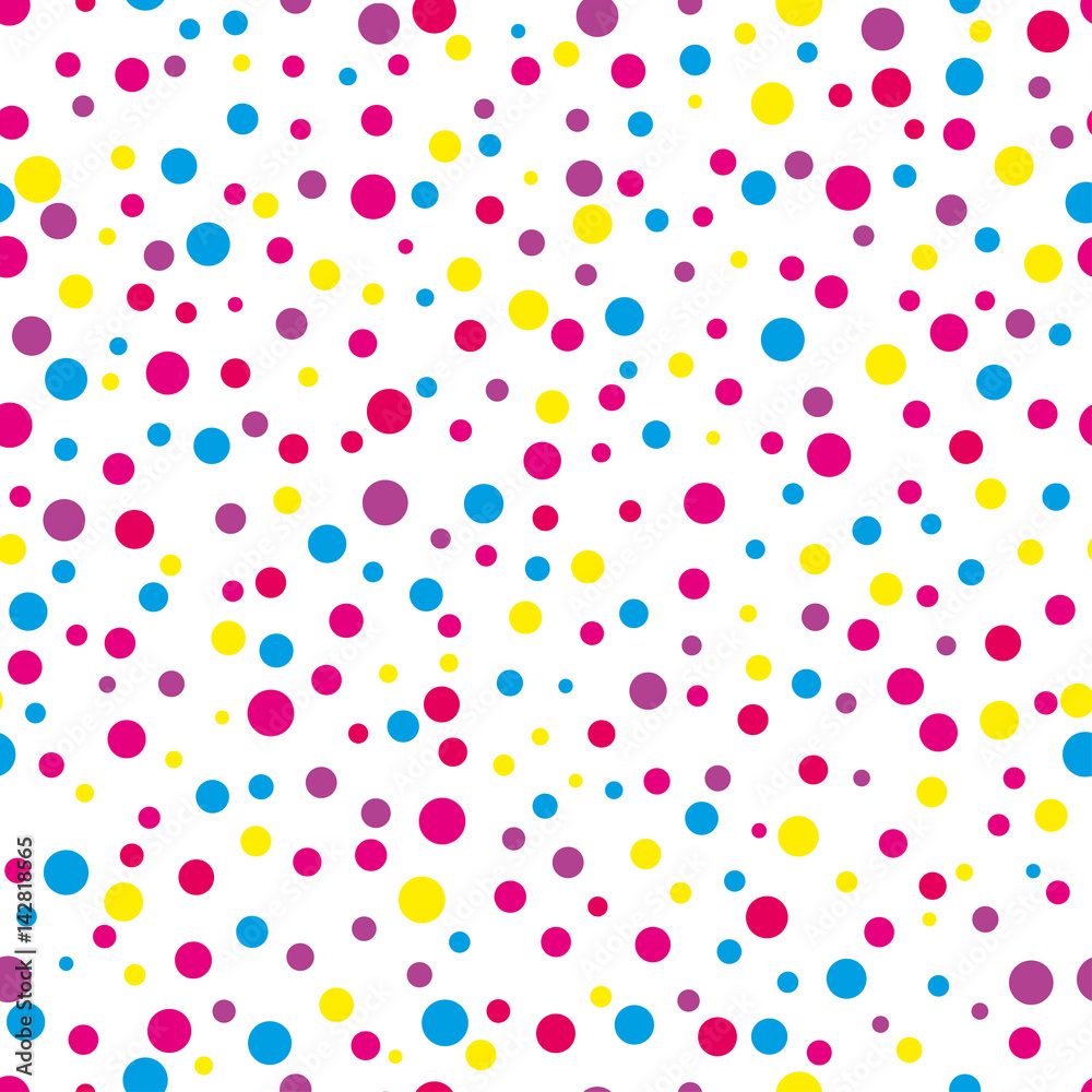 Colorful confetti seamless pattern