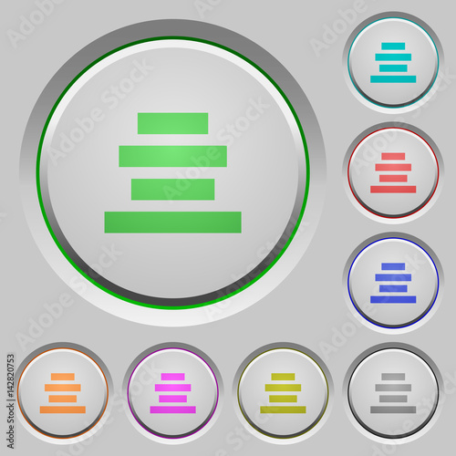 Text align center push buttons