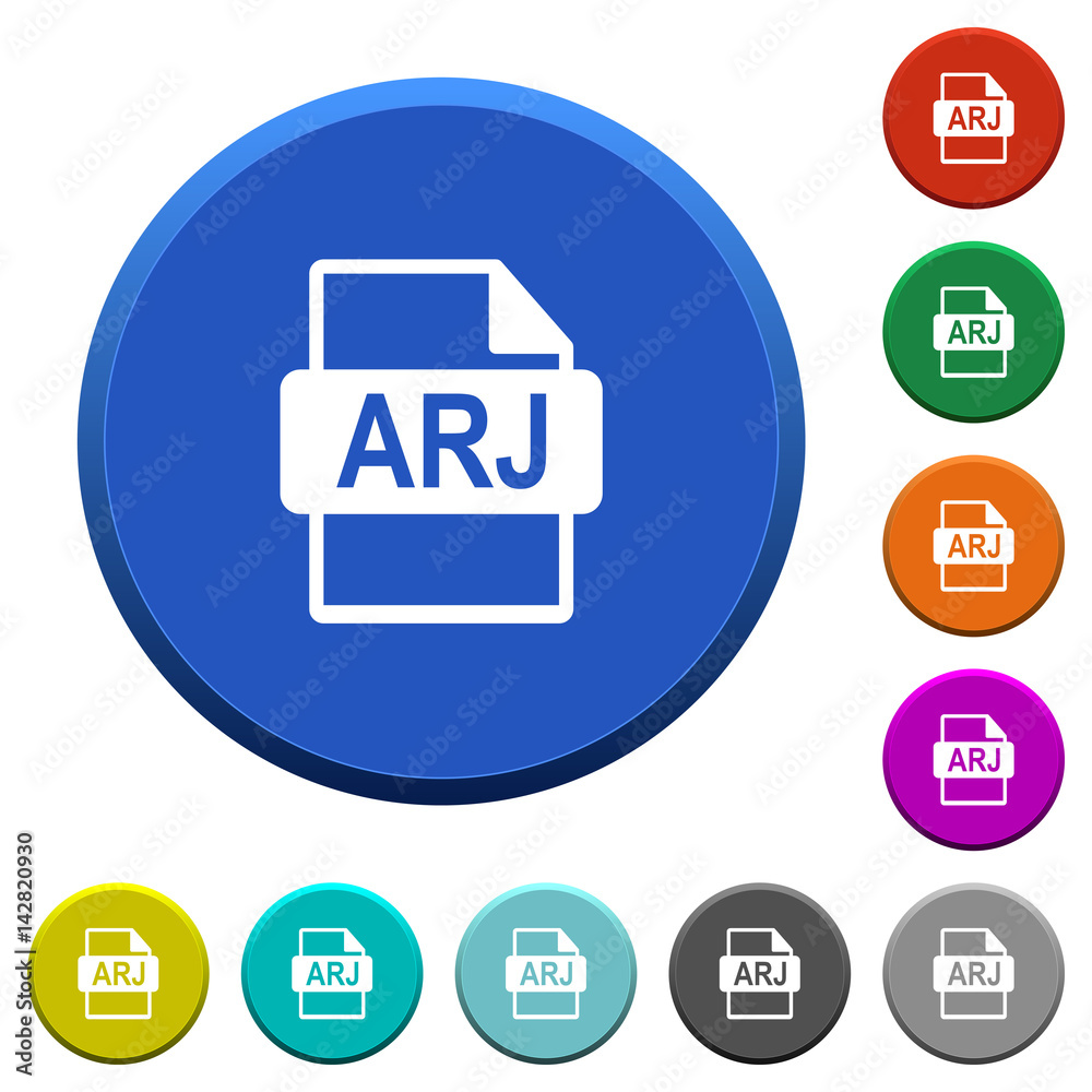 ARJ file format beveled buttons ARJ file format beveled buttons
