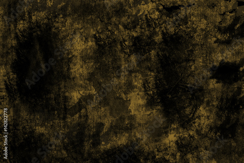 Grunge metal background  worn yellow steel texture