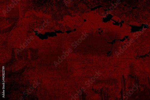 Grunge red old High-resolution texture is perfect for background photo