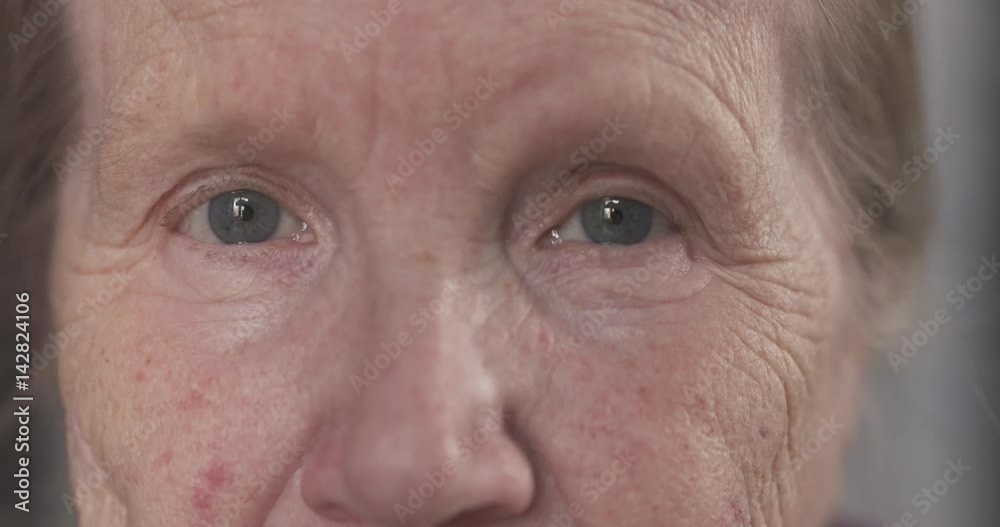 old senior woman closeup face portrait handheld shot, 4k 60fps prores footage old senior woman closeup face portrait handheld shot, 4k 60fps prores footage