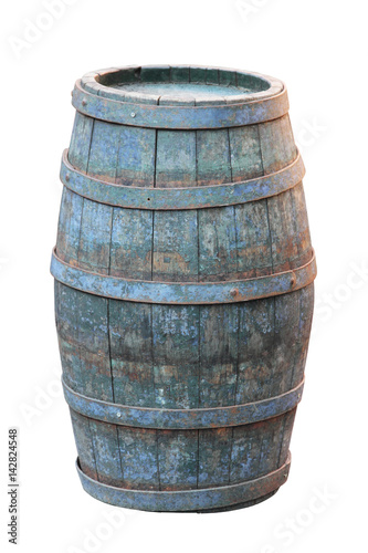 Old Barrel isolated on white