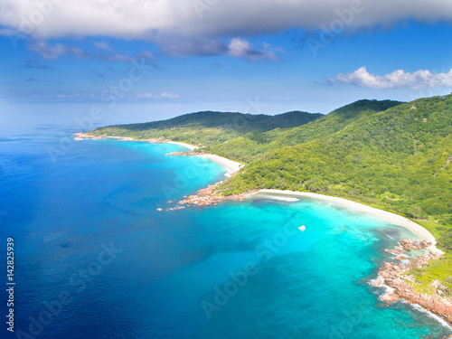 Seychellenstrände aus der Luft © Jenny Sturm