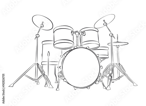 Valokuvatapetti drums
