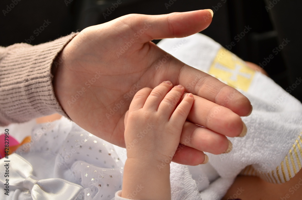 Closeup of baby hand Closeup of baby hand