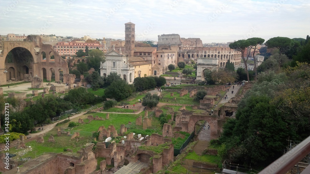 monumenti di Roma, veduta aerea