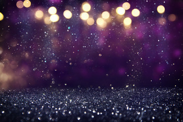 glitter vintage lights background. de-focused