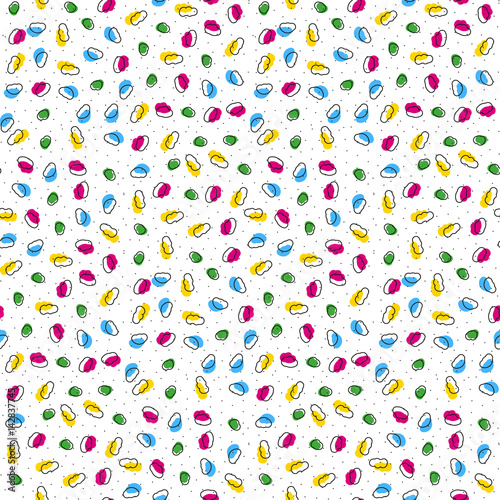 Colorful abstract seamless patterns