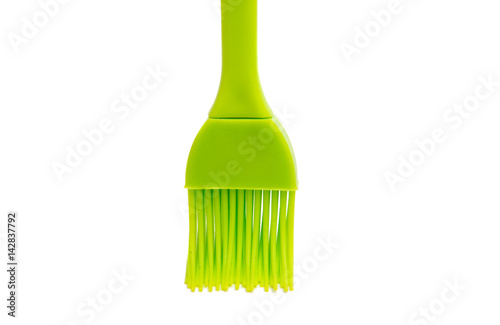 Green cooking silicone spatula