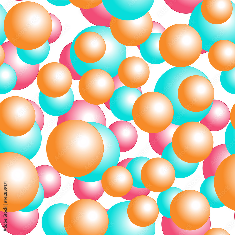 Colorful balls background pattern