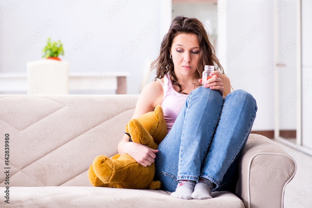 Broken woman heart in relationship concept Broken woman heart in relationship concept