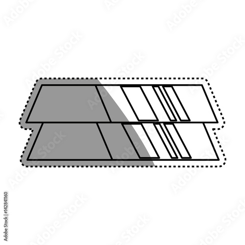 ingots gold bars vector icon illustration graphic design
