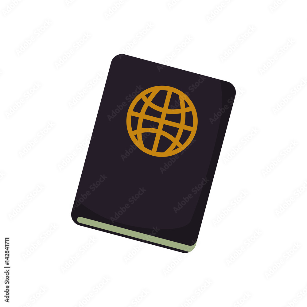 document passport travel icon vector illustration graphic design