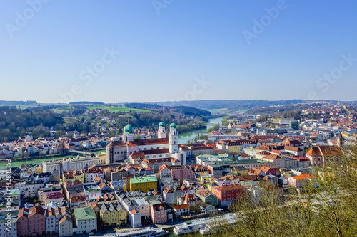 Fototapeta Naklejka Na Ścianę i Meble -  Passau von oben