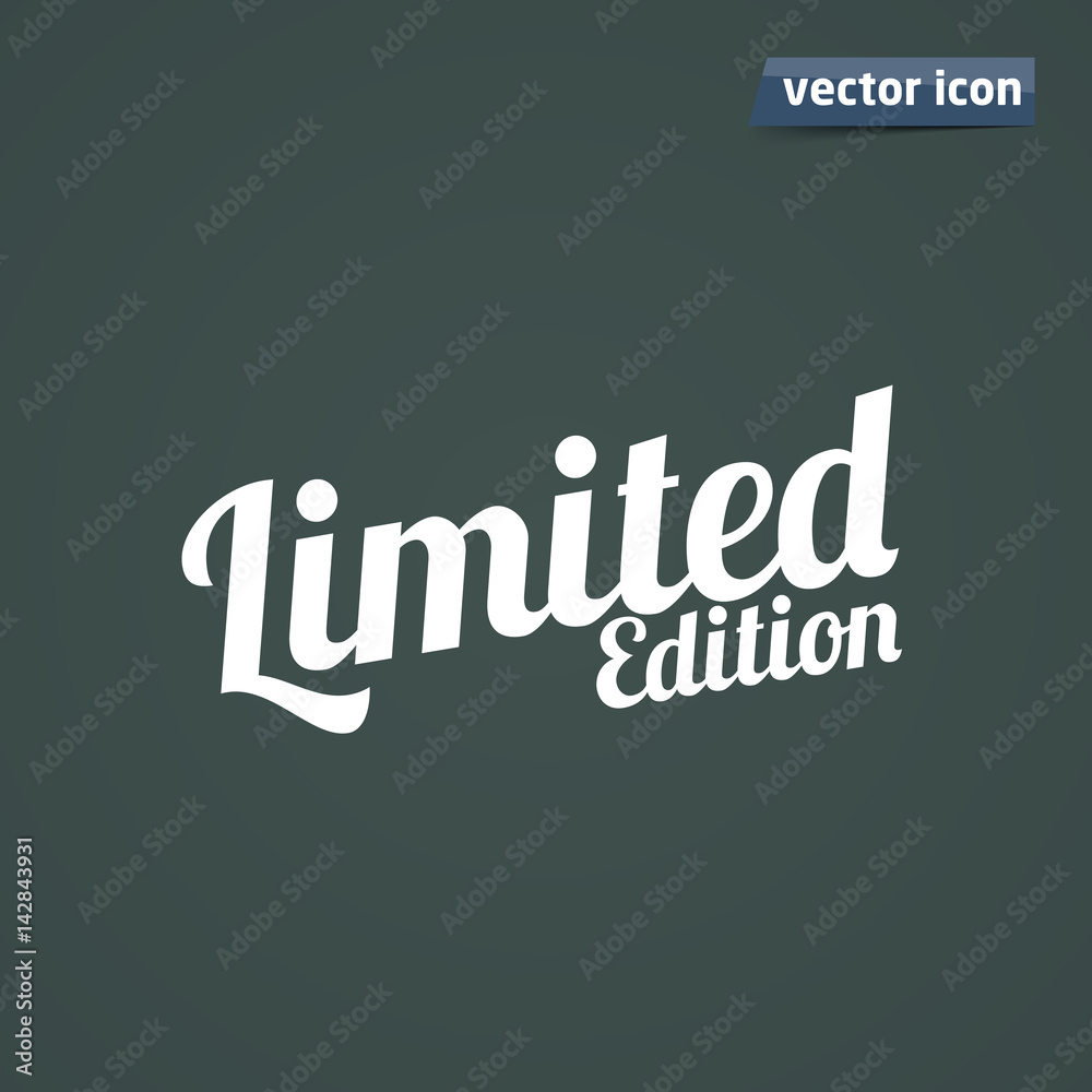 Obraz premium limited edition font vector illustration
