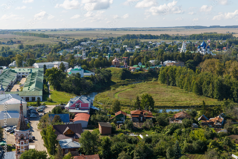 Aerial panorama of Suzdal