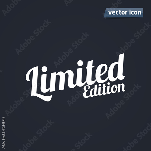 limited edition font vector illustration