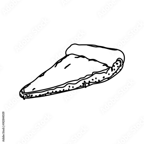 pizza slice sauce base vector icon illustration © djvstock