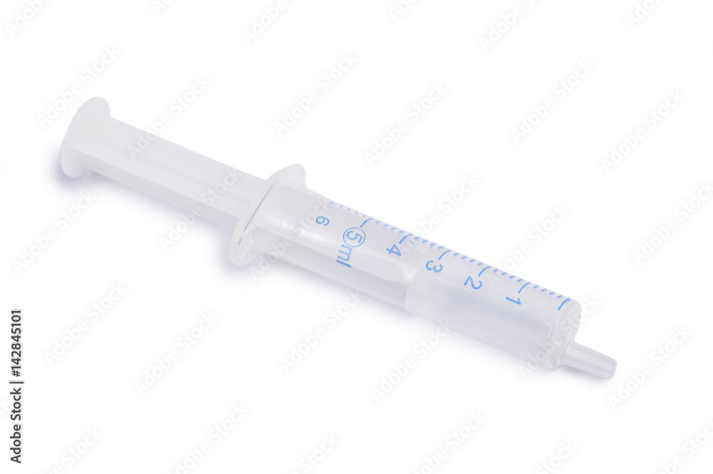 Single syringe isolated Single syringe isolated