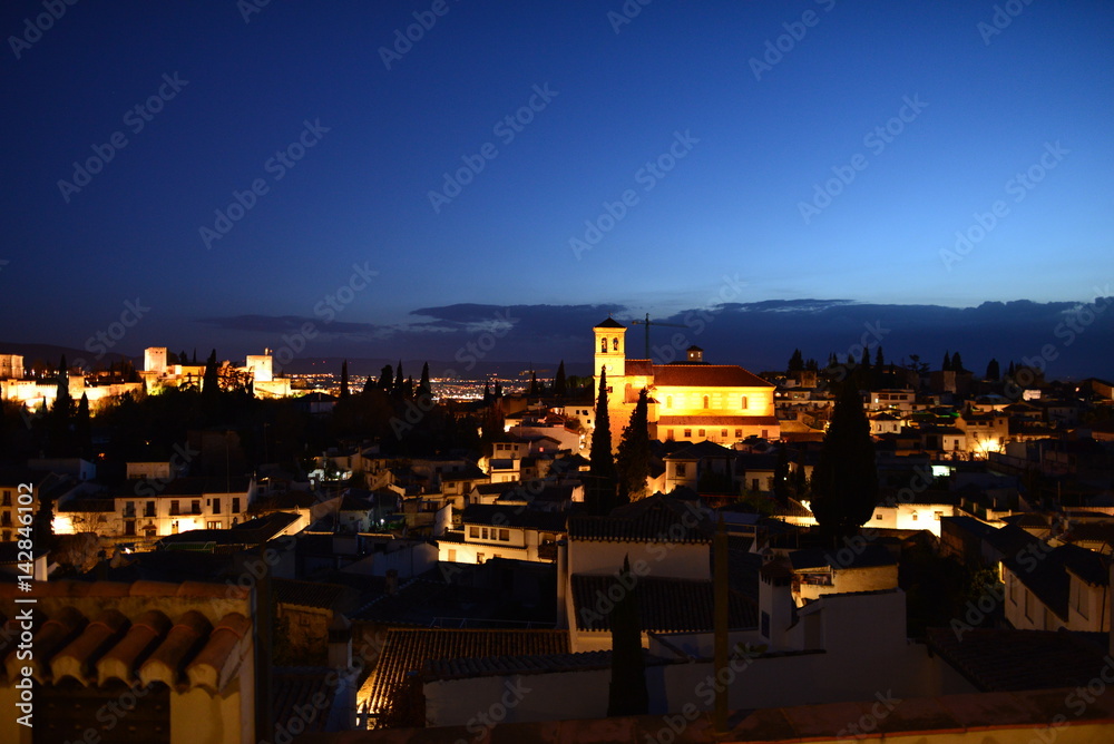 Abendstimmung Alhambra-Granada