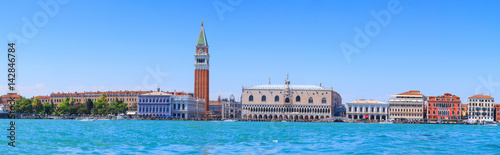 Cityscape Venice, sea view Piazza San Marco with Campanile, Doge Palace in Venice, Italy. © Sodel Vladyslav