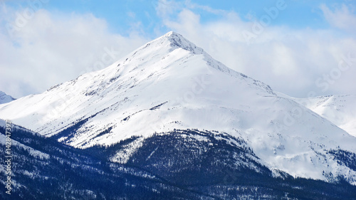 mountain covered with snow in National Park